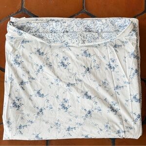 Simply Shabby Chic Duvet Cover Indigo Floral Reversible F/Queen 86x94” Cotton